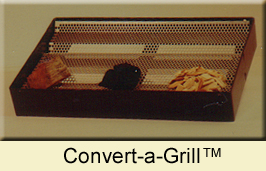 Convert-a-Grills have been operating online with major hotels, restaurants and restaurant chains, caterers, country clubs for more than two years. Convert-a-Grill - Converts part or all of any commercial gas grill to a wood grill or smoker!